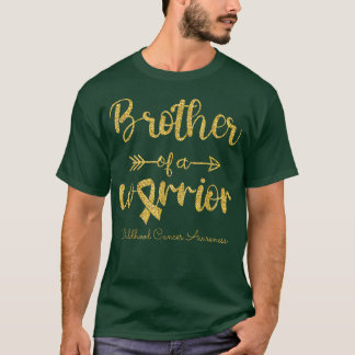 Medvetandegörandebroder för barncancer vid en krig t shirt