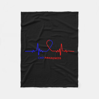 Medvetandegörandeskap - Kongenital hjärtsjukdom Ch Fleecefilt