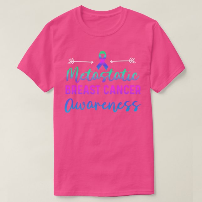 Medvetandegörare vid bröstcancer t shirt (Design framsida)