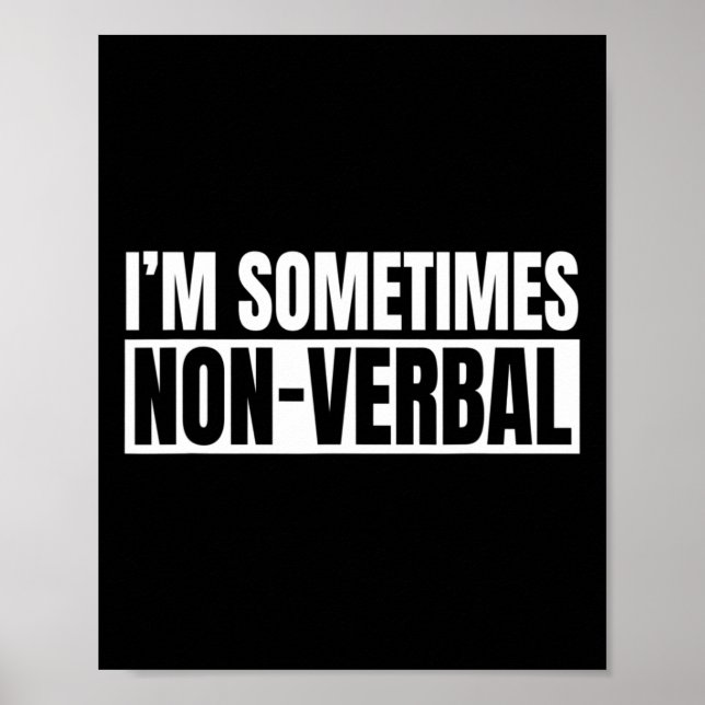 Medvetandehöjningsstöd implantat Asl non-verbal Poster (Framsidan)