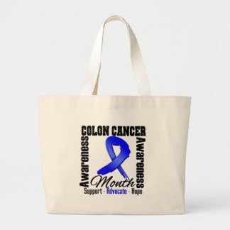 Medvetandemånad - Colon Cancer Jumbo Tygkasse