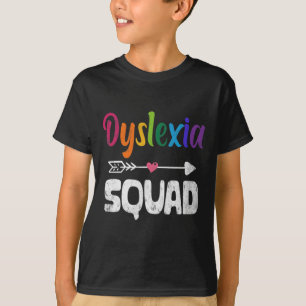 Medvetandemånad Dyslexia-lärarterapapist T Shirt