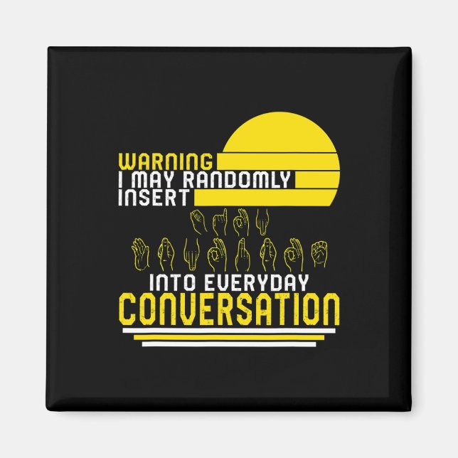 Medvetandemånad för slumpmässigt infoga Kärlek Döv Magnet (Framsidan)