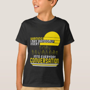 Medvetandemånad för slumpmässigt infoga Kärlek Döv T Shirt