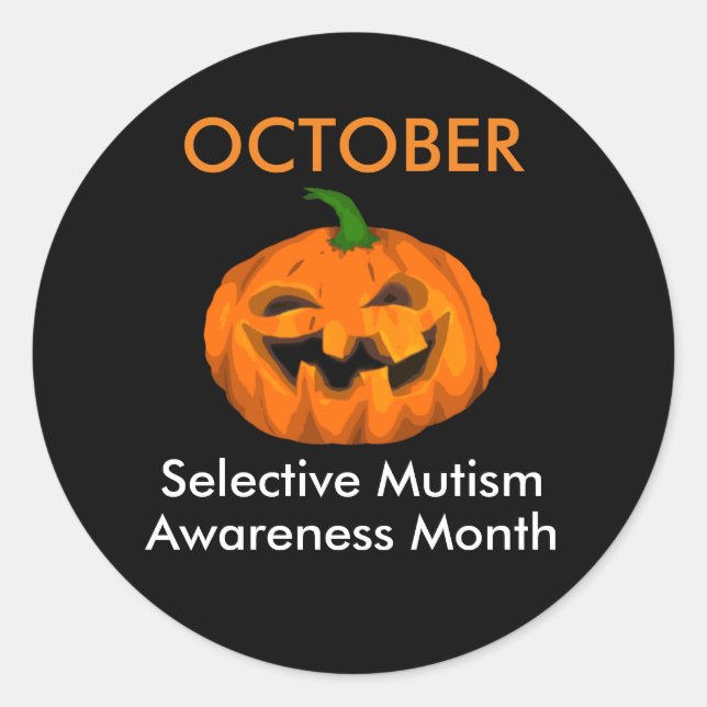 Medvetandemånad Runt Klistermärke (Framsida)