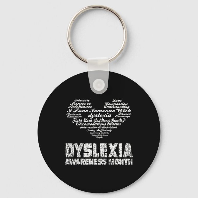 Medvetandemånad Stöd T Shirt1  Nyckelring (Framsida)