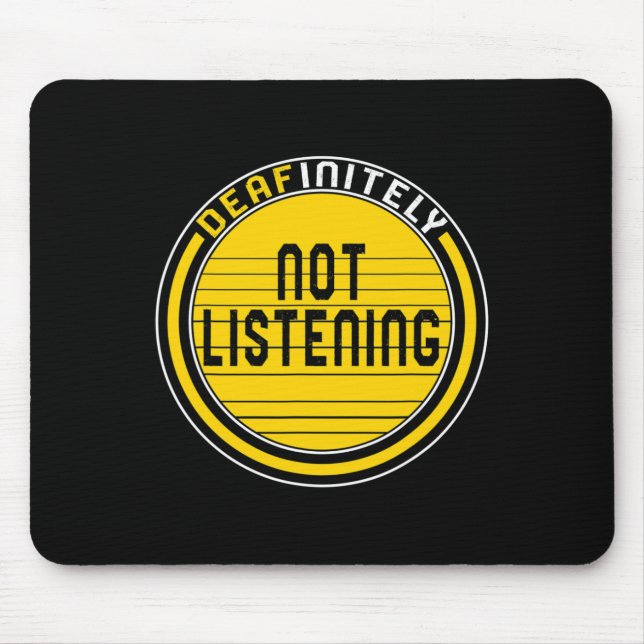 Medvetandemånad, utan att lyssna på Asl Lang Musmatta (Framsidan)