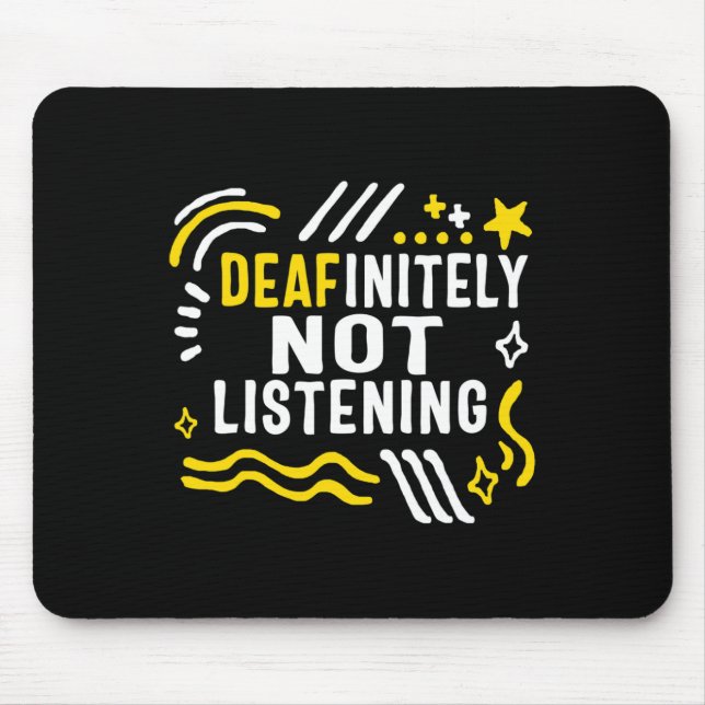 Medvetandemånad, utan att lyssna på Asl Lang Musmatta (Framsidan)