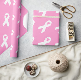 Medvetandesnöre på rosa presentpapper