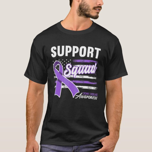 Medvetandestöd Squad I Inflammatory Bowel Crohn T Shirt (Framsida)