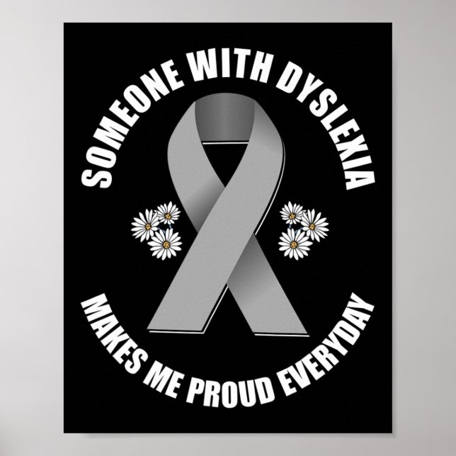 Medvetandets silverband gör mig stolt varje dag  poster (Framsidan)