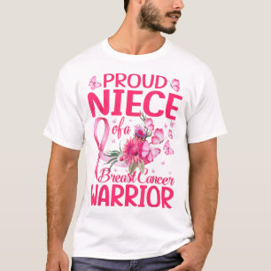 Medveten för en bröstcancerkrigare t shirt