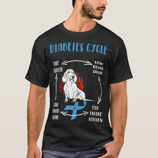 Medveten för Lättare diabetesbehandling T Shirt (Framsida)