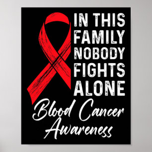 Medveten för medvetenhet om cancer i blodscancer i poster