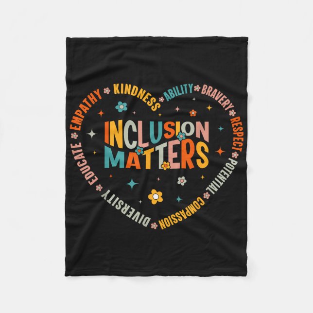 Medveten för speciell utbildning Lärarintegrering  Fleecefilt (Framsidan)