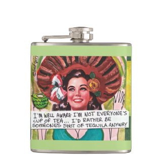 MEDVETEN I förmiddag för FLASK--IförmiddagBRUNN Fickplunta