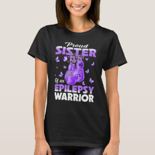 Medveten med producerad syster till epilepsi t shirt