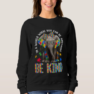Medveten om Delar autism i grumlig elefant och puz T Shirt