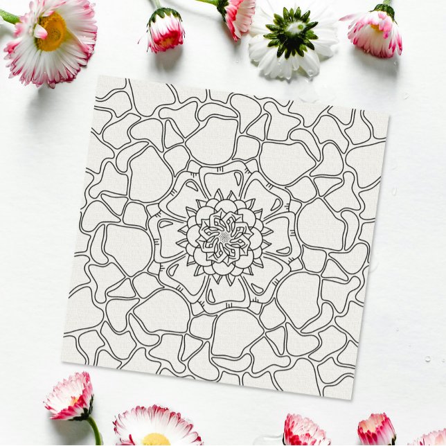 Medveten sommar: Abstrakt blommigt mönster för fär Poster (Skapare uppladdad)