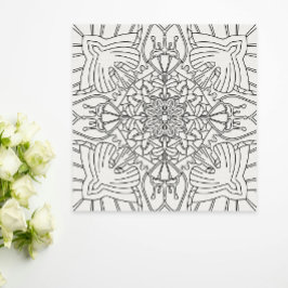 Medveten sommar: Fredlig botanisk färgläggning Poster