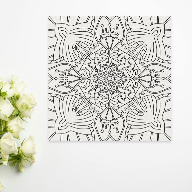 Medveten sommar: Fredlig botanisk färgläggning  Poster (Skapare uppladdad)