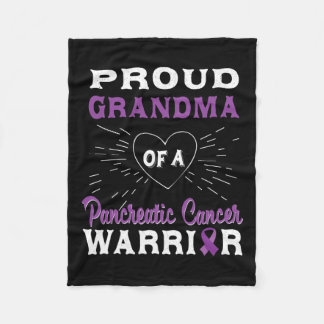 Medveten, stolt farmor av pankreascancer fleecefilt
