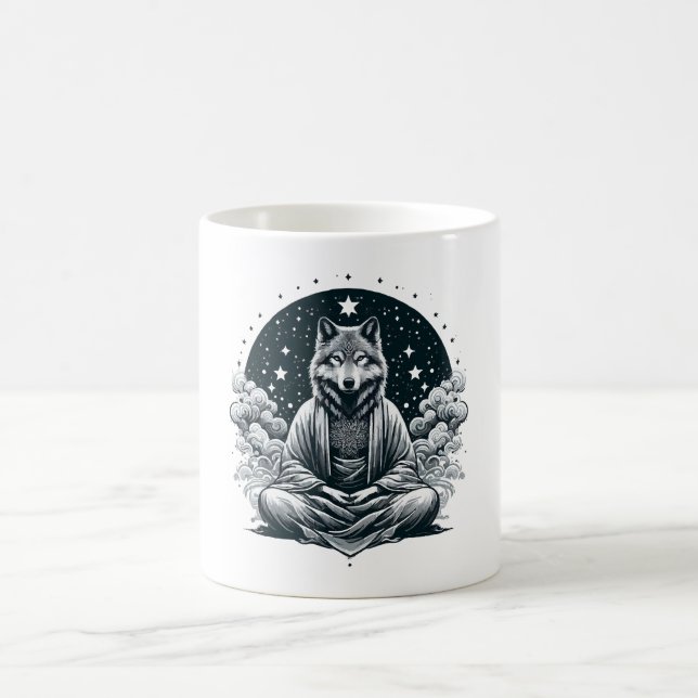 Medveten varg kaffemugg (Center)