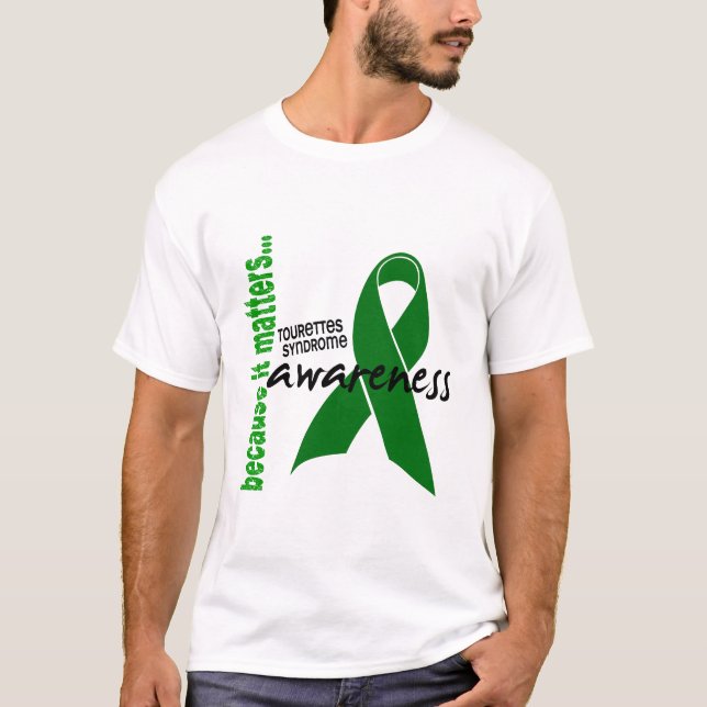 Medvetenhet 1 Tourettes syndrom T Shirt (Framsida)