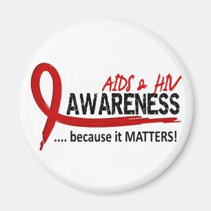 Medvetenhet 2 AIDS Magnet