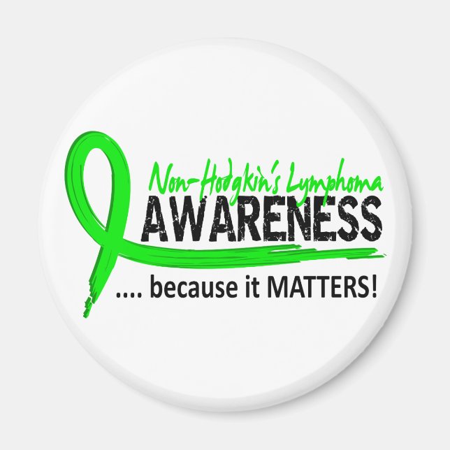 Medvetenhet 2 Non-Hodgkins lymphoma Magnet (Framsidan)