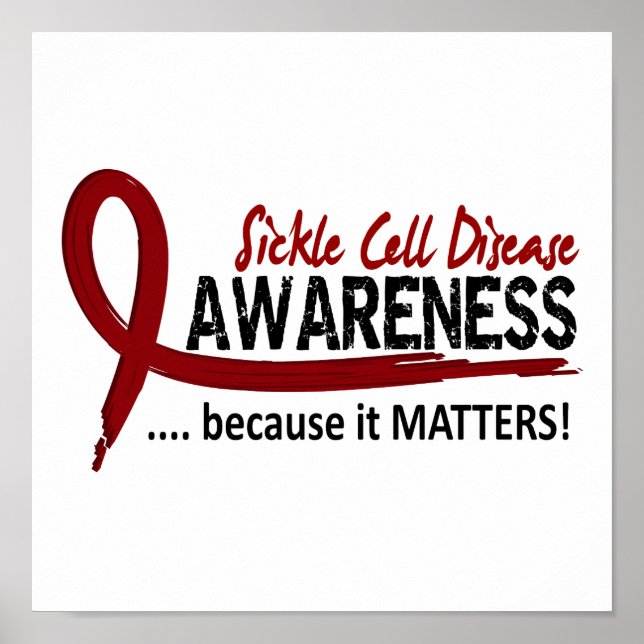 Medvetenhet 2 sicklecellsjuka poster (Framsidan)