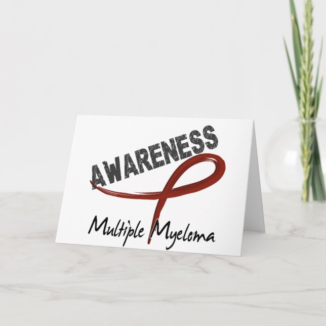 Medvetenhet 3 för åtskillig Myeloma Kort (Framsida)