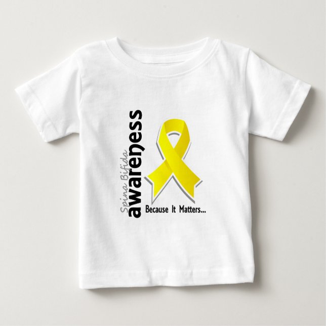 Medvetenhet 5 ryggrads- Bifida T-shirt (Framsida)