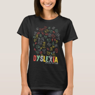 Medvetenhet Alphabet Rainbow Silver Ribbon Retro T Shirt
