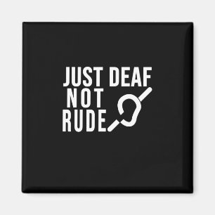 Medvetenhet bara Döv, inte rude Gult Ribbon Asl La Magnet