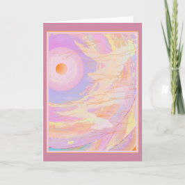 Medvetenhet - dbl Art Greeting Card dif front/back Kort