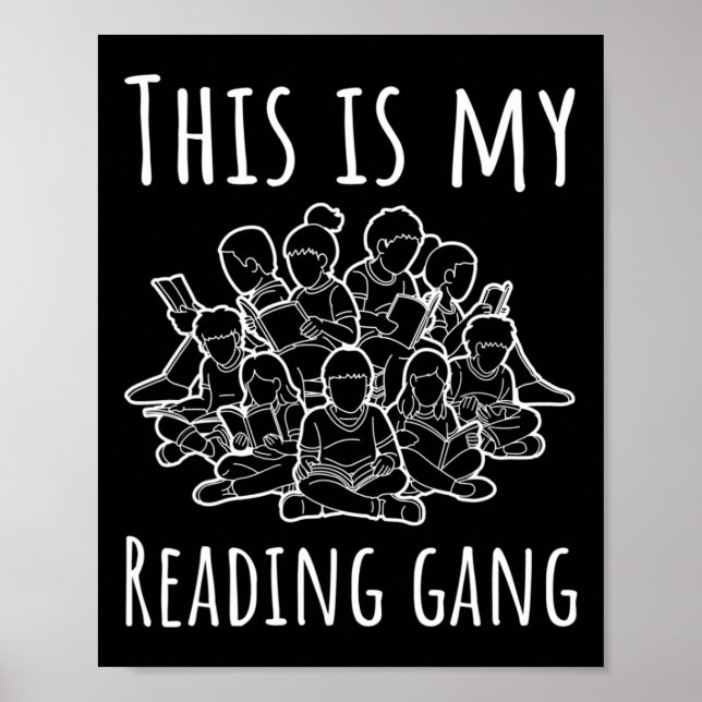 Medvetenhet - Det här är min läsande gäng rolig dy Poster (Framsidan)