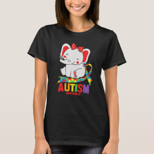 Medvetenhet Elephant Mamma under utfrågningar Auti T Shirt