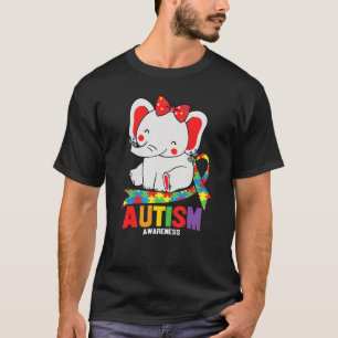 Medvetenhet Elephant Mamma under utfrågningar Auti T Shirt