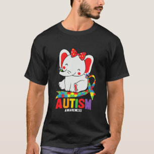 Medvetenhet Elephant Mamma under utfrågningar Auti T Shirt