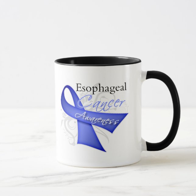 Medvetenhet för cancer för rullaband Esophageal Mugg (Höger)