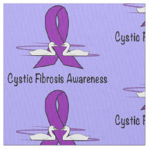 Medvetenhet för Cystic Fibrosis med svanar av hopp