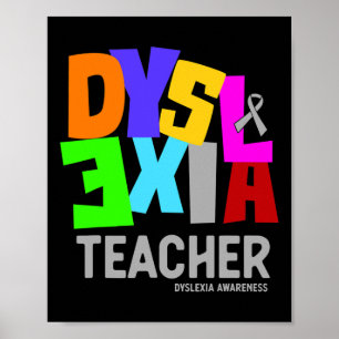 Medvetenhet för Dyslexia-lärare Poster