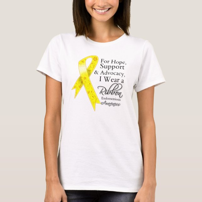 Medvetenhet för Endometriosisservicehopp Tee (Framsida)