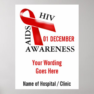 Medvetenhet för Hiv-aidskampanjen personifierar Poster