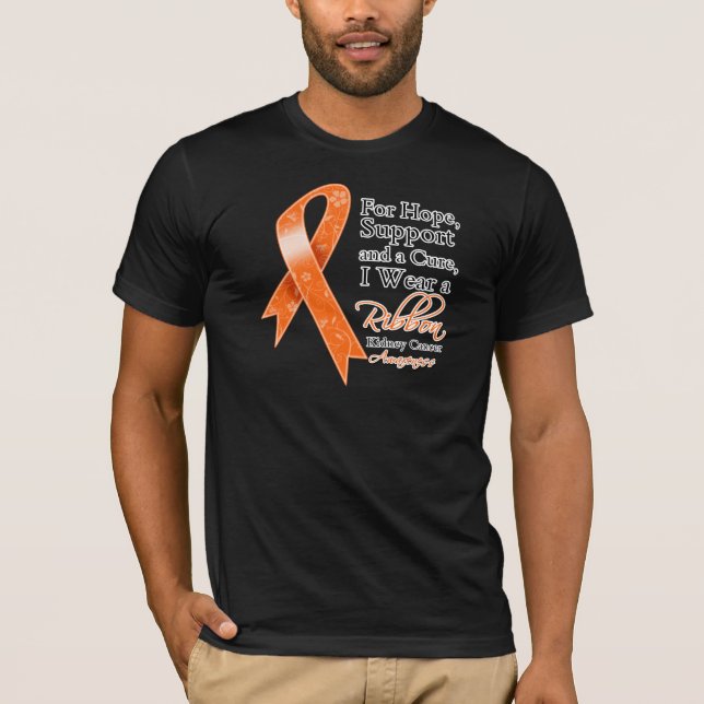 Medvetenhet för hopp för njurecancerservice t shirt (Framsida)