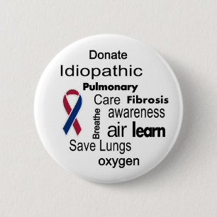 Medvetenhet för Pulmonary Fibrosis för förhöjn Knapp