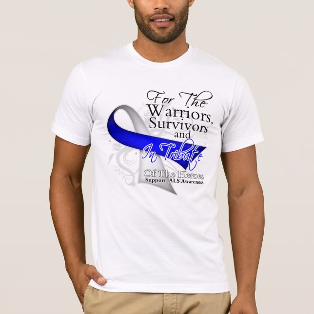 Medvetenhet för sjukdom för TributeALS Lou Gehrigs T-shirt (Framsida)