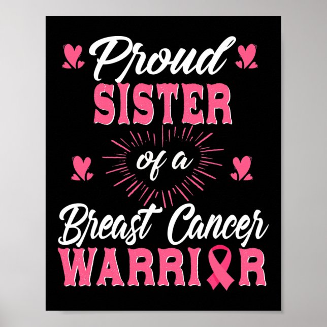 Medvetenhet för syster till en bröstcanceröverleva poster (Framsidan)