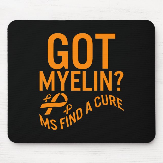 Medvetenhet Har Myelin Hitta Cure Många Sclerosis Musmatta (Framsidan)